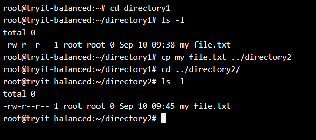 copy file from within directory